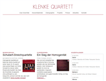 Tablet Screenshot of klenke-quartett.de